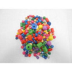 Lot de perles en bois