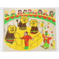 Lot de 3 puzzles cirque et zoo