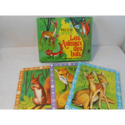 3 Puzzles Les Animaux des Bois