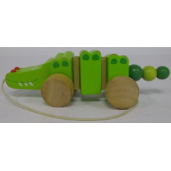 Crocodile en bois
