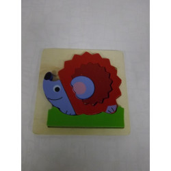 Puzzle Hérisson en bois