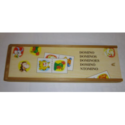 Dominos animaux en bois