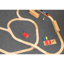Circuit train en bois