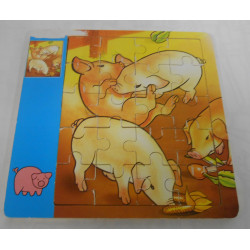 Puzzle Cochon en bois