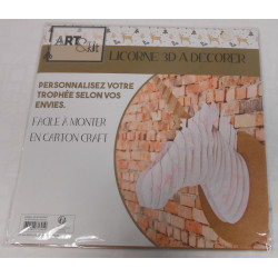 Licorne 3D a décorer