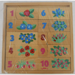 Puzzle en bois chiffres
