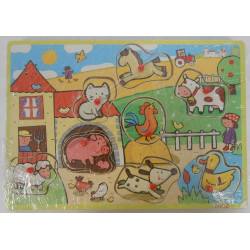Puzzle en bois animaux