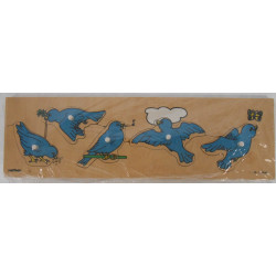 Puzzle en bois oiseaux