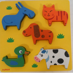 Puzzle en bois animaux - Djeco