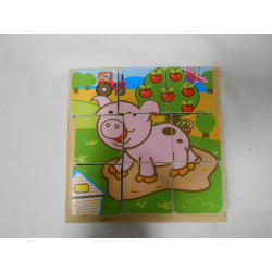 Puzzle cube animaux de la...